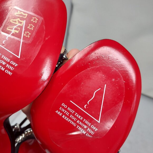 Christian Louboutin So Me Black Stud Spike Heel Sandal - Picture 9 of 13